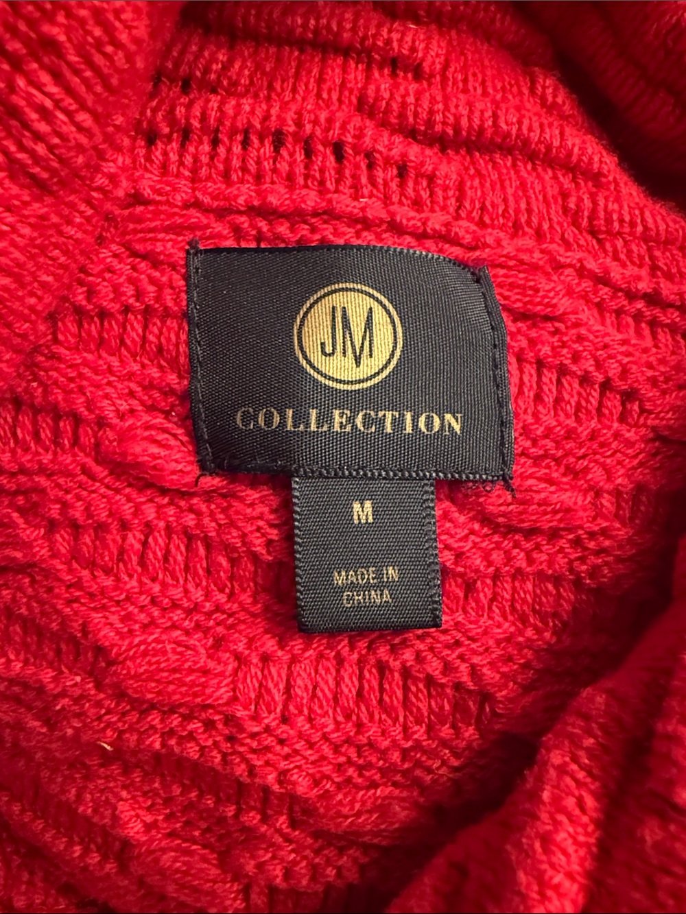 JM Collection Red Textured Button Front Coatigan - Picture 4 of 4